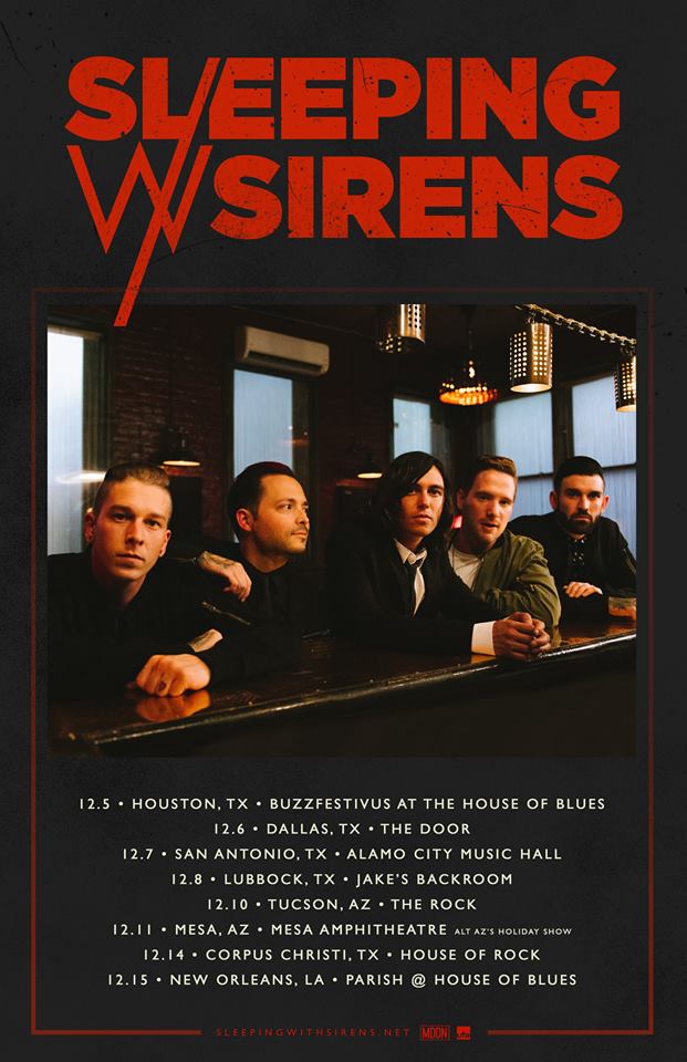 sleeping with sirens gossip tour new orleans